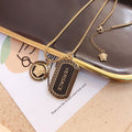 Beauty Avatar Square Card Necklace