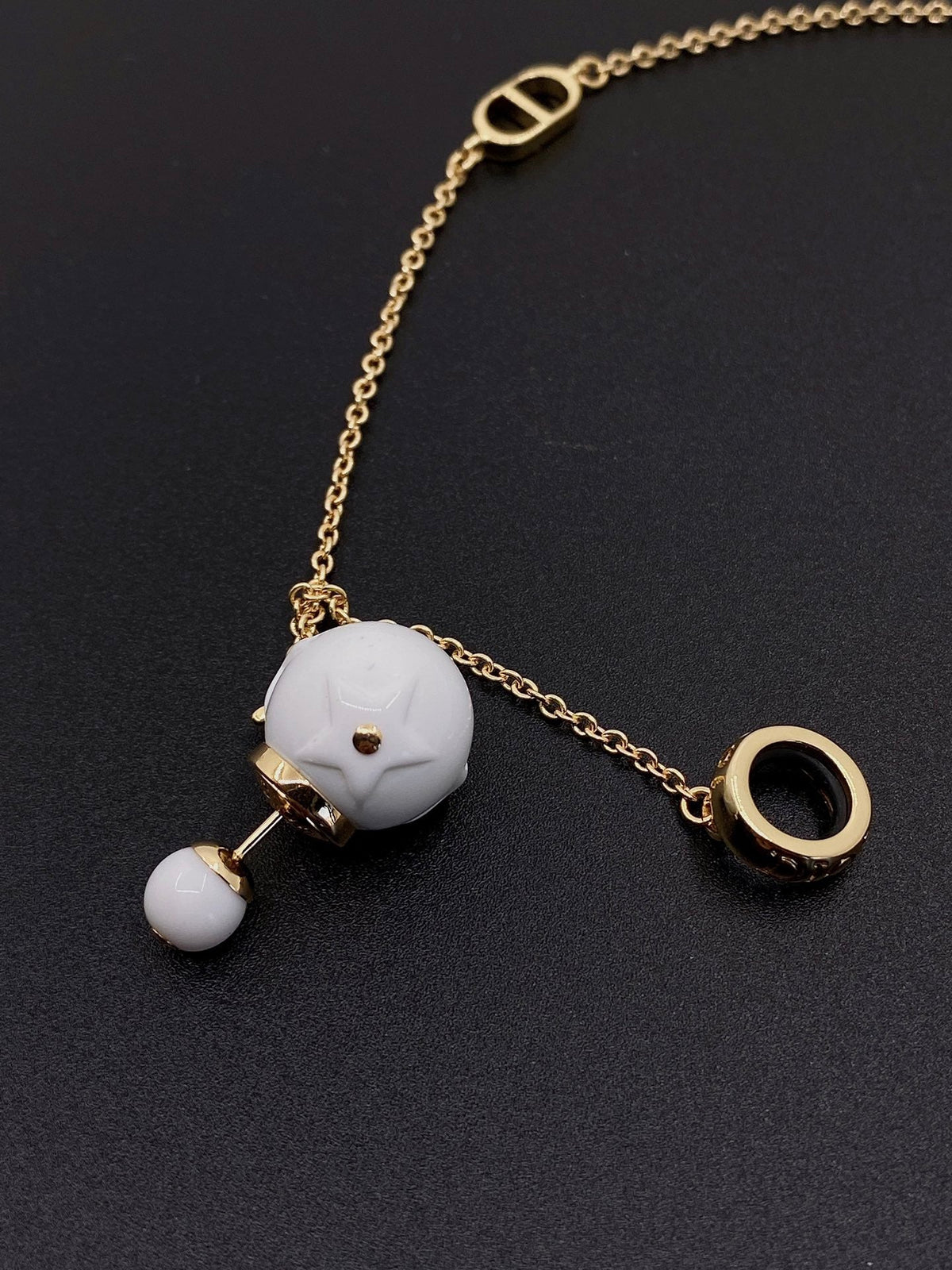 2022 New cd Earphone Earrings Necklace