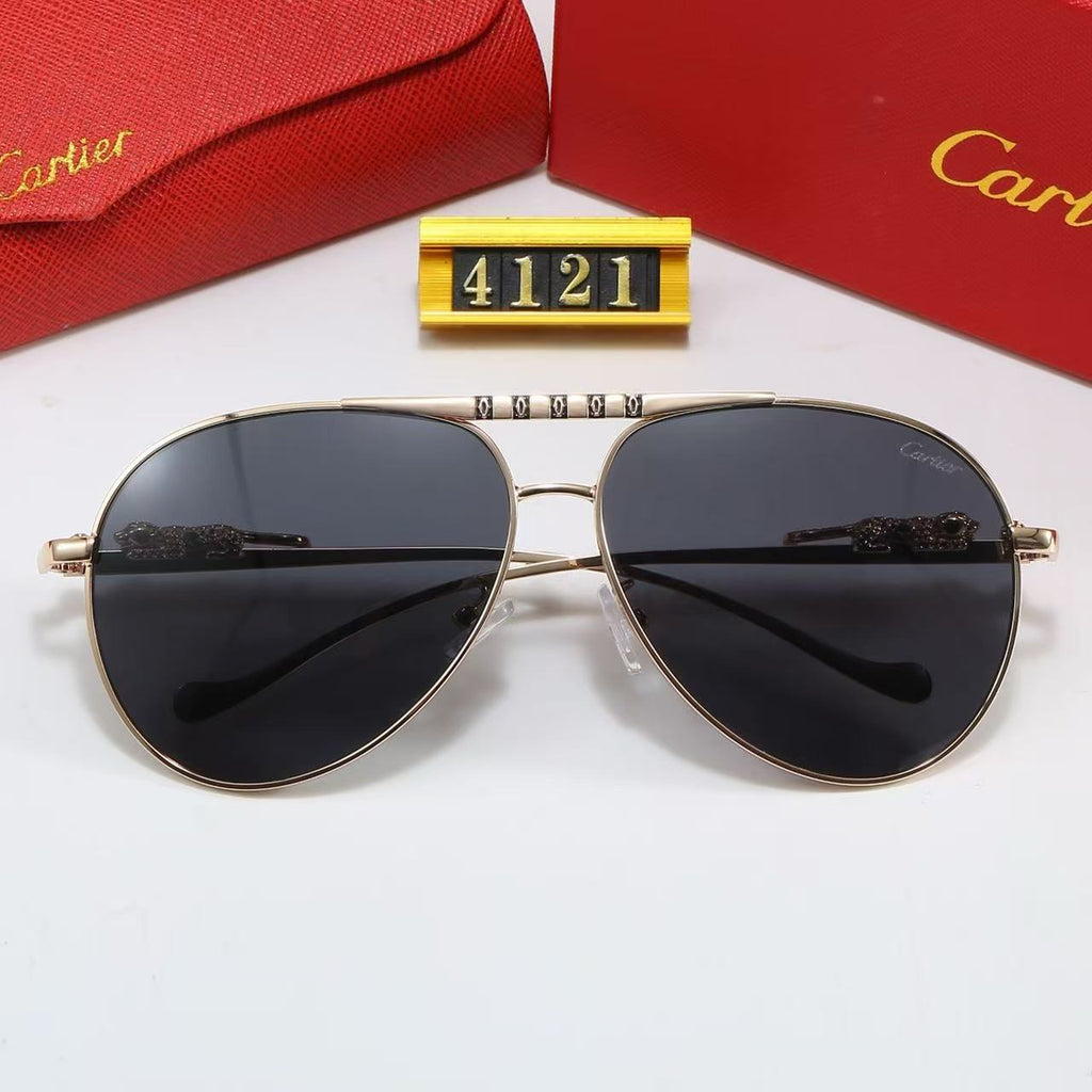 Fashion metal frame universal sunglasses 4121