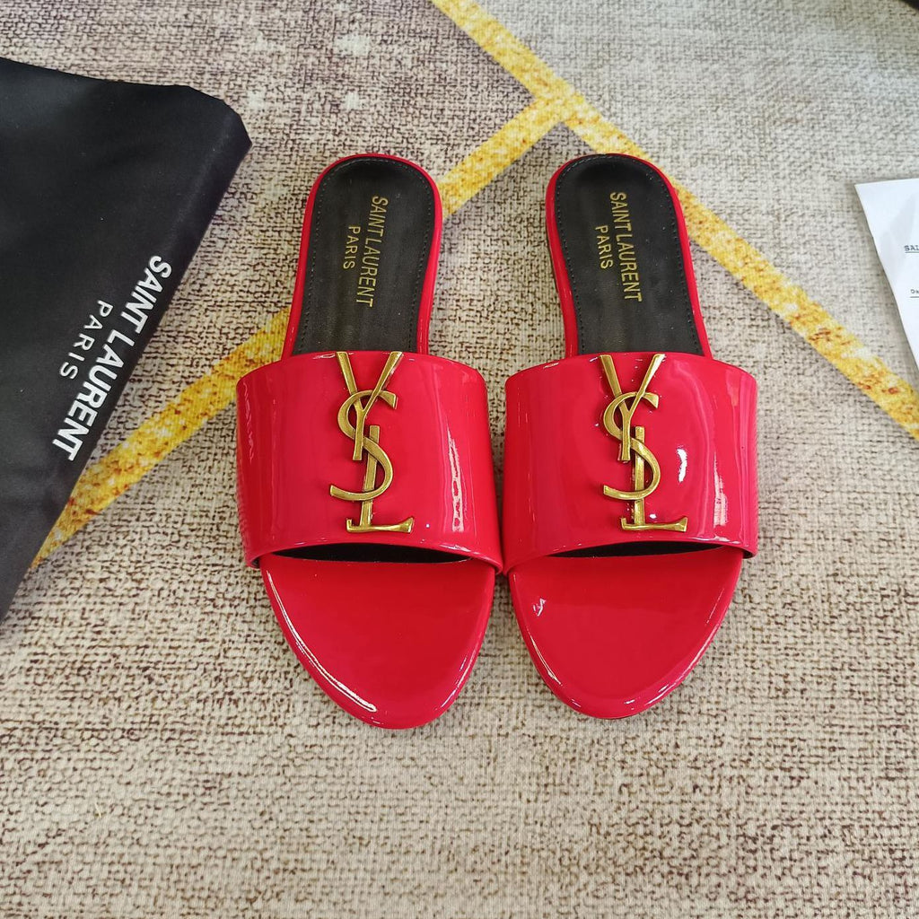 Classic Gold Signature Flat Slippers