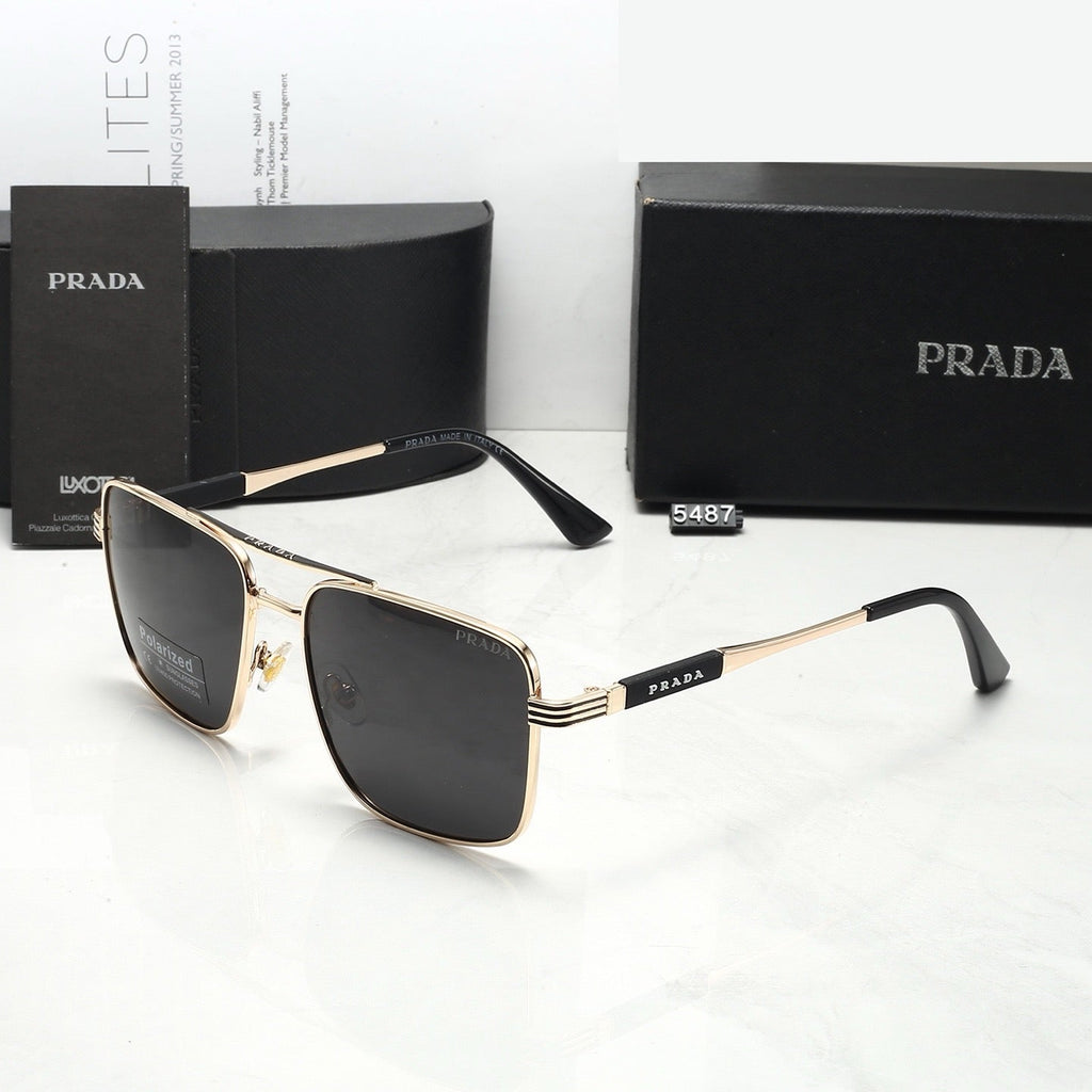 New polarized stylish casual metal sunglasses 5487