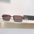 6 Color Rimless Rectangular Sunglasses - MB7171S