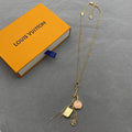 Travel Tote Lock Pendant Necklace