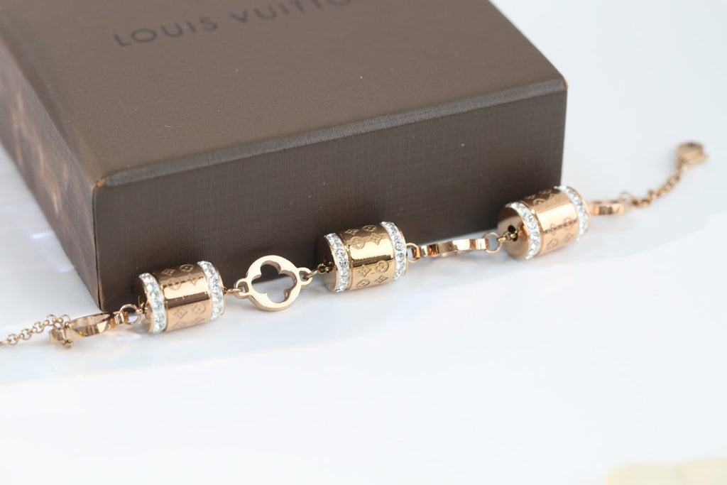 Cylinder Rhinestone Bracelet