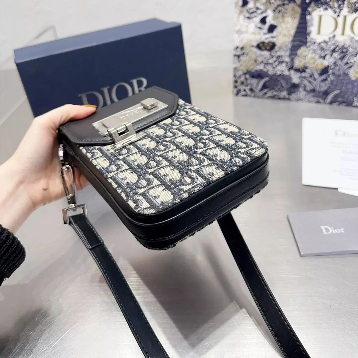 Monogram Jacquard Crossbody Phone Bag