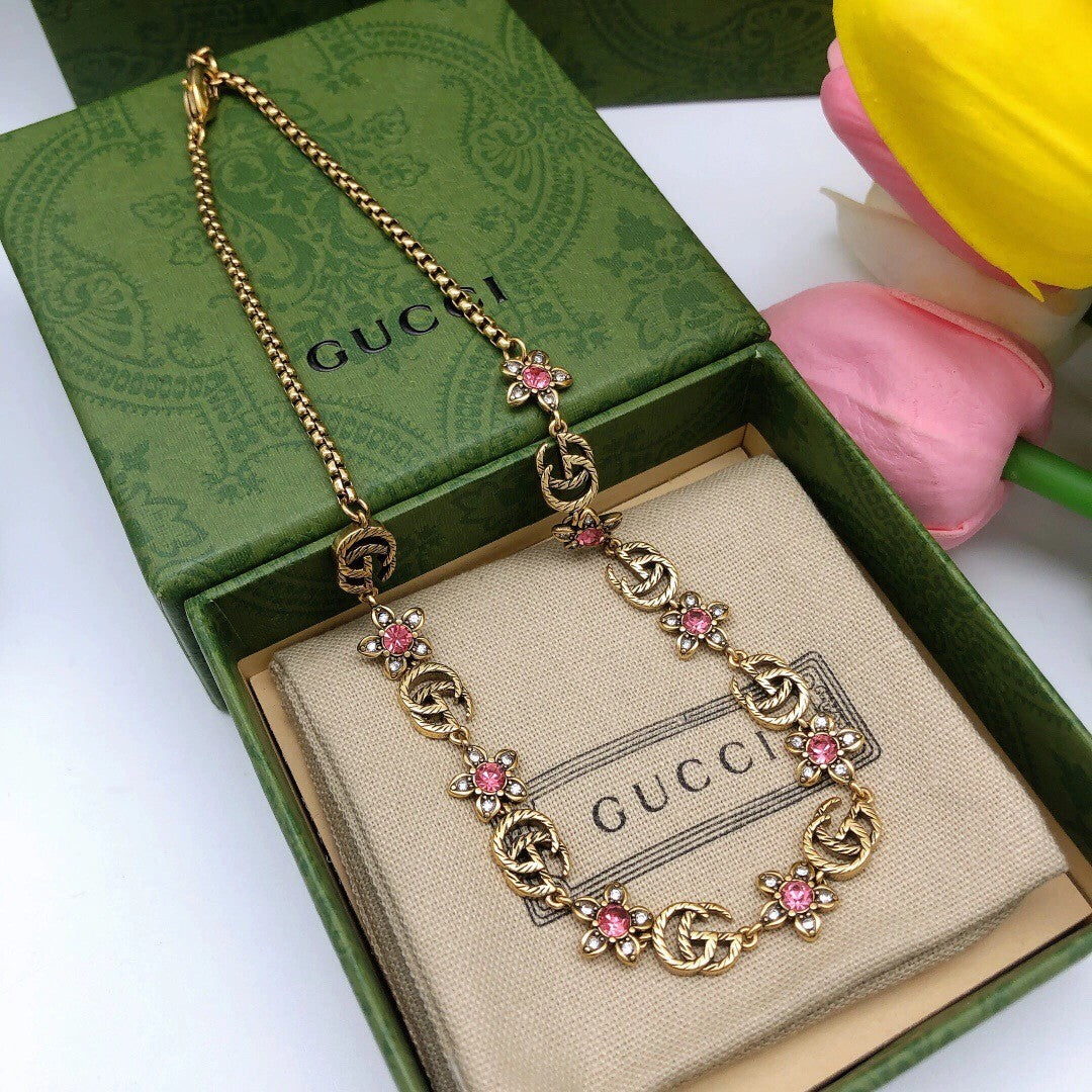 Star Crystal Double G Necklace