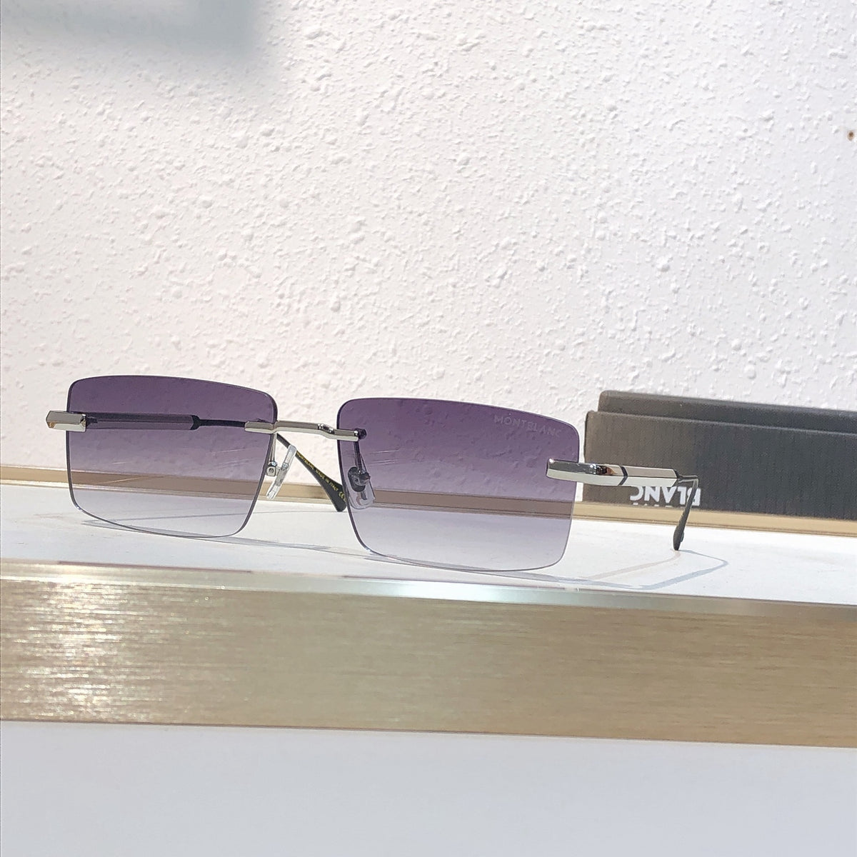 6 Color Rimless Rectangular Sunglasses - MB7171S