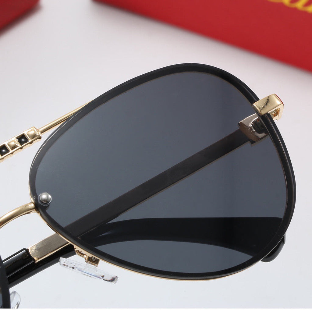 Fashion metal frame universal sunglasses