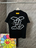 Simple versatile style print t-shirt