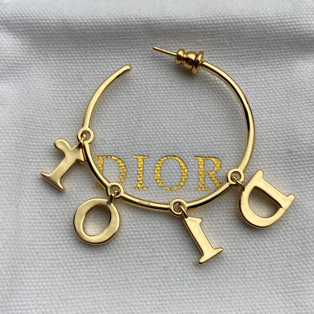 Alphabet Drop Large Earrings