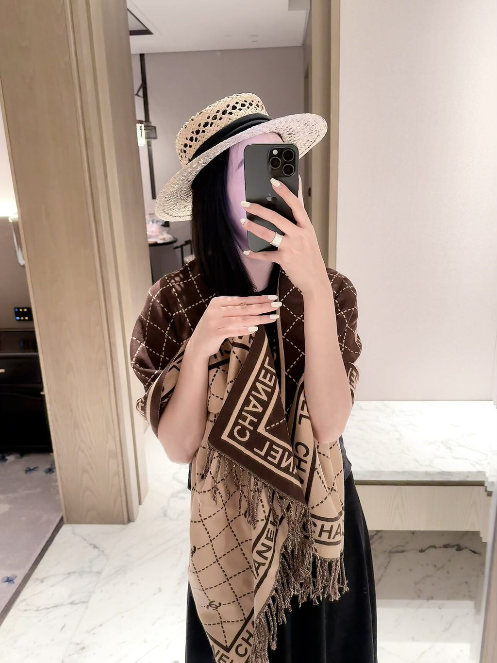 ✨ 2026 New Diamond Jacquard Cashmere Scarf – Soft, Elegant & Luxurious