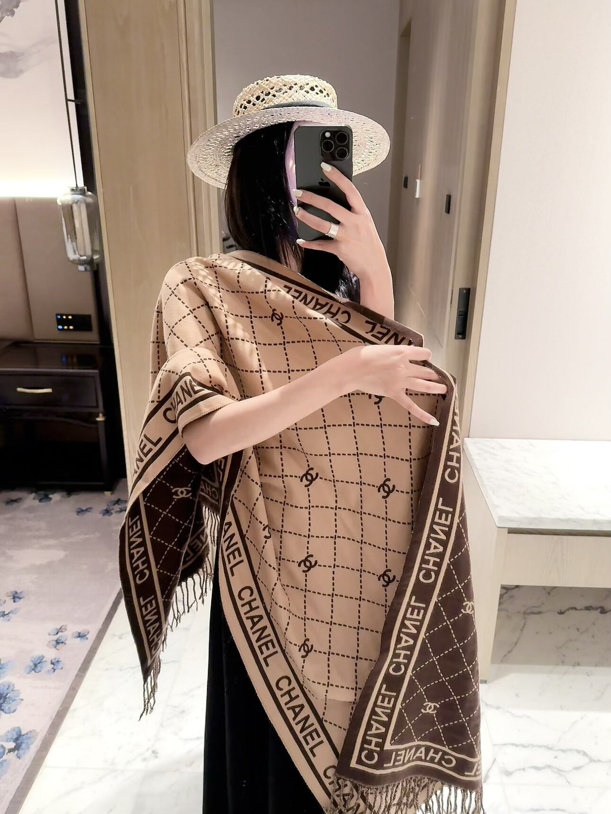 ✨ 2026 New Diamond Jacquard Cashmere Scarf – Soft, Elegant & Luxurious