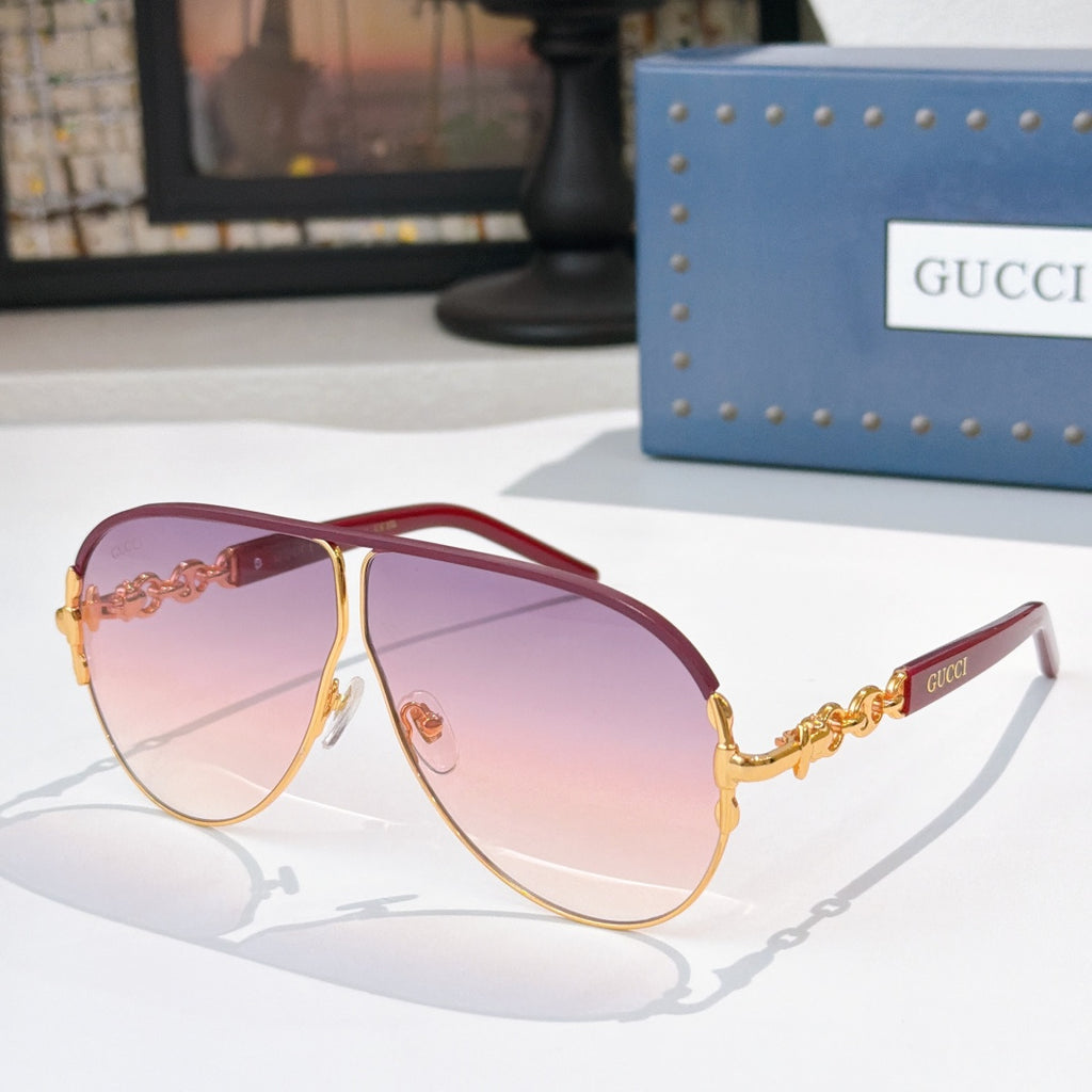 6 Color Rimless Aviator Sunglasses - 2307