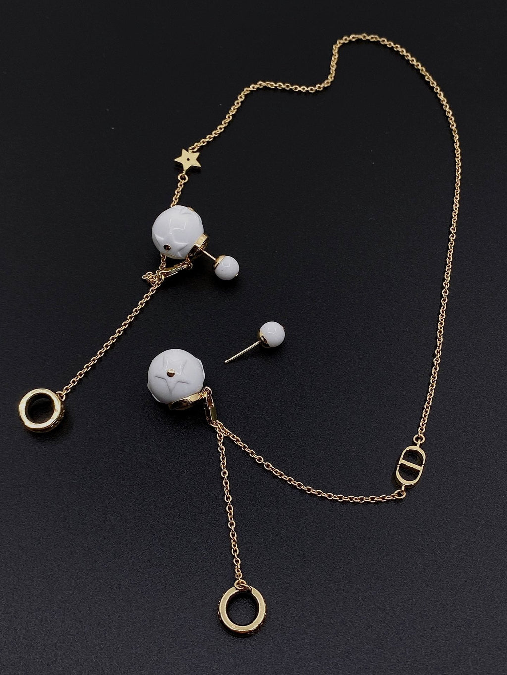 2022 New cd Earphone Earrings Necklace