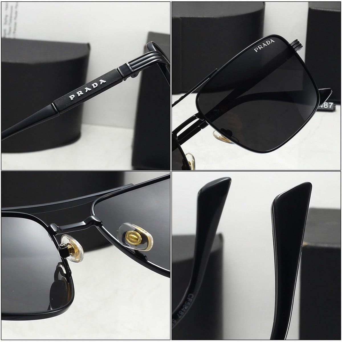 New polarized stylish casual metal sunglasses 5487