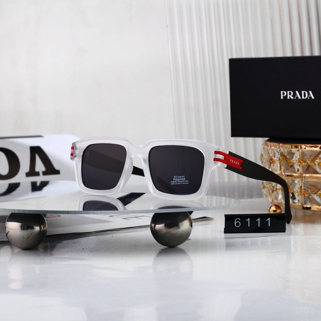 Luxury Metal Polygon Sunglasses Brand Design Fashion 6111