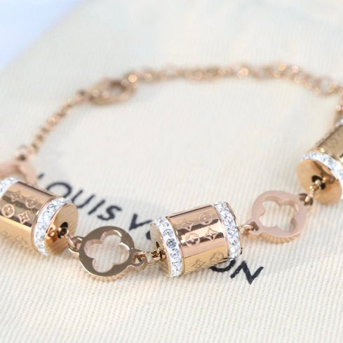 Cylinder Rhinestone Bracelet