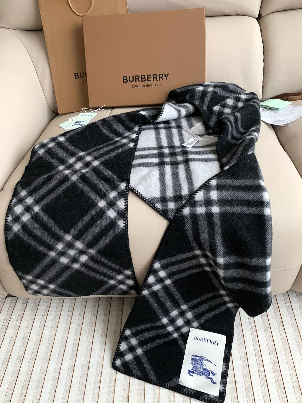 Hooded Checked Wool-Jacquard Scarf