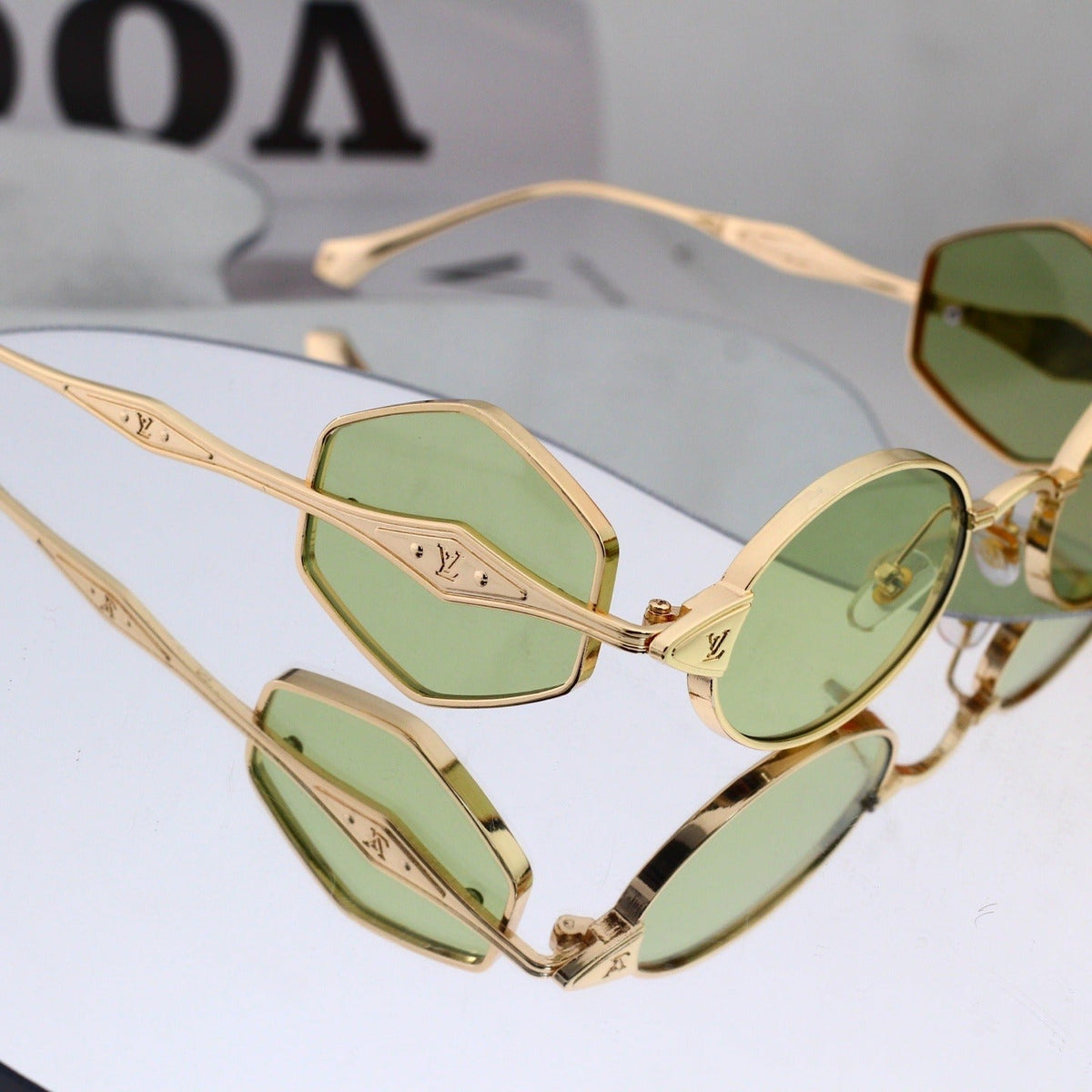 6 Color Vintage Round Metal Sunglasses 4141
