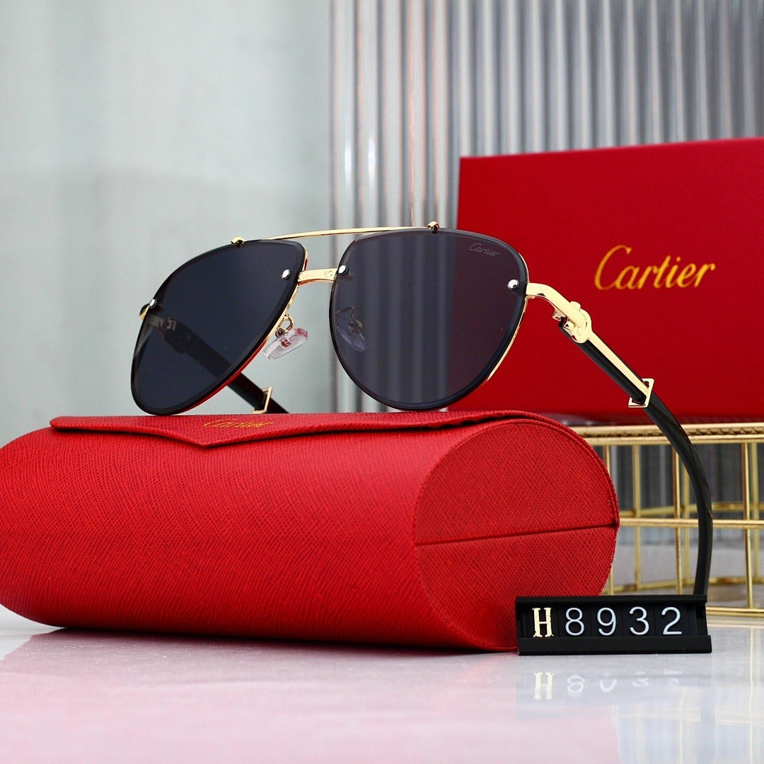 7 Color Panther Decor Aviator Sunglasses H8932