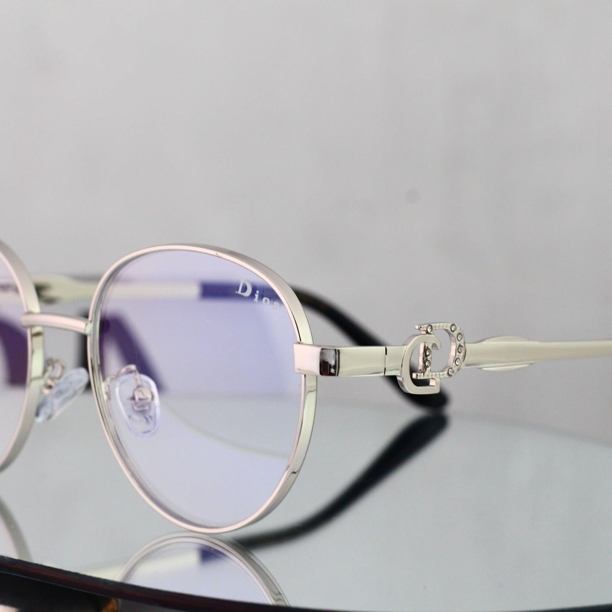 5 Color Round Metal Decor Sunglasses 8802