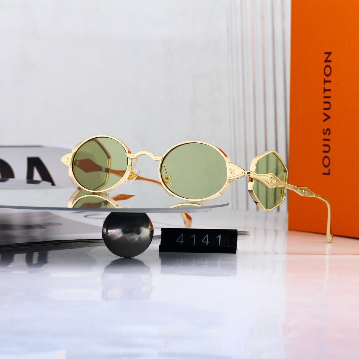 6 Color Vintage Round Metal Sunglasses 4141