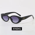 7 Color Oval Flower Decor Sunglasses XY6041