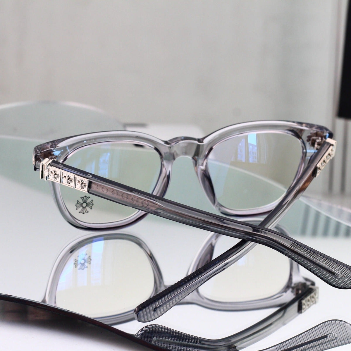 7 Color Square Sunglasses, Cross Detail UV400 Polarized Fashion Shades 1777