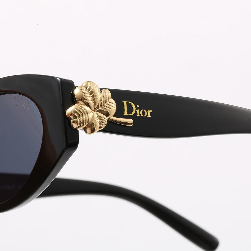 7 Color Oval Flower Decor Sunglasses XY6041