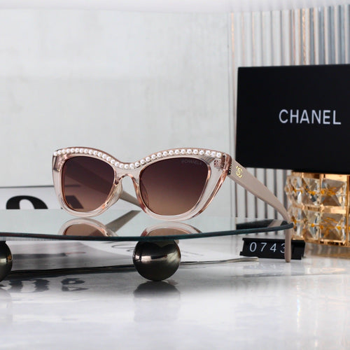 7 Color Pearl Cat Eye Sunglasses 0743