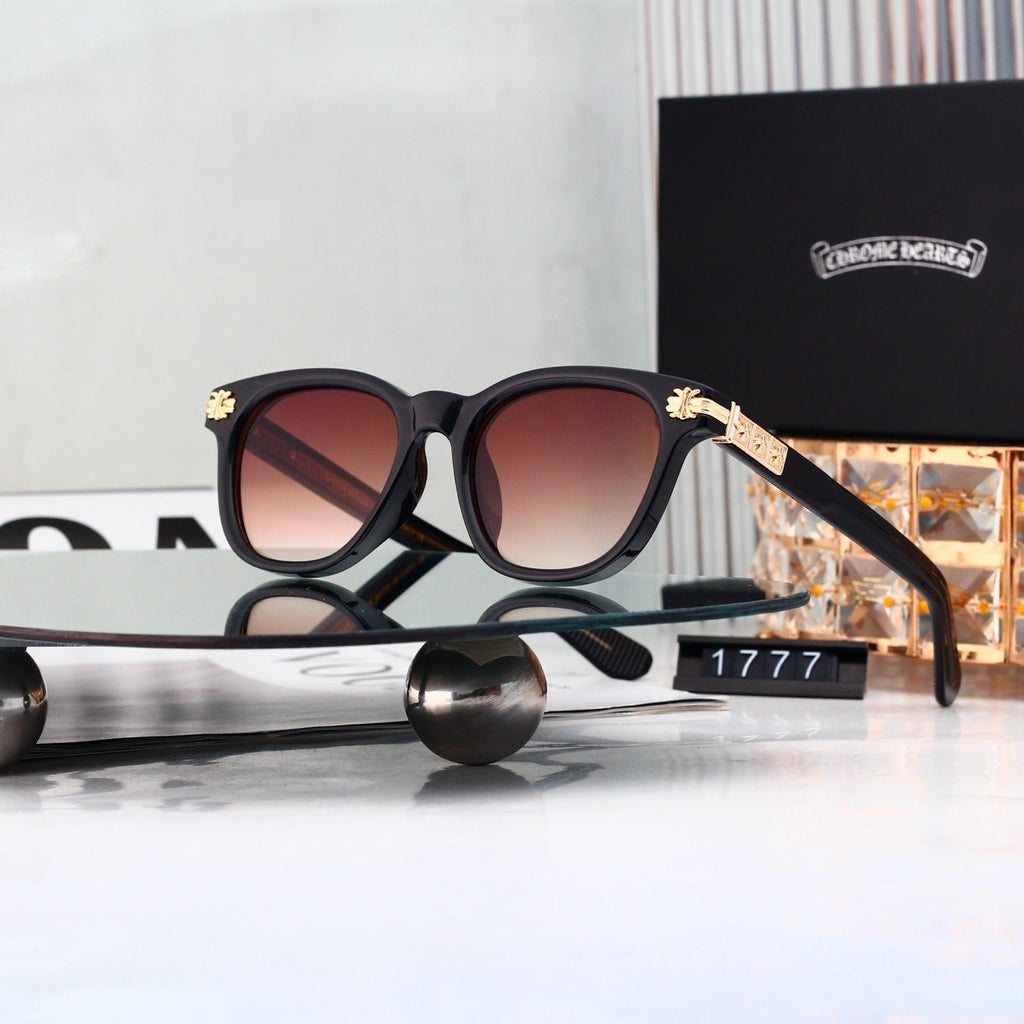 7 Color Square Sunglasses, Cross Detail UV400 Polarized Fashion Shades 1777
